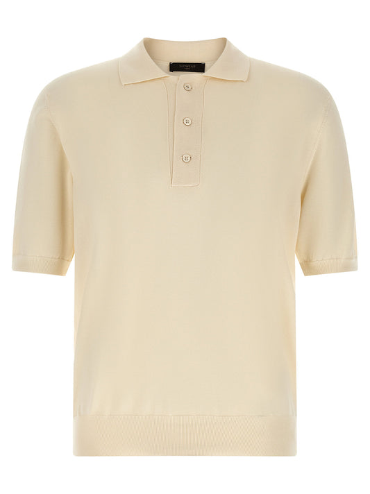 Zanone Cotton Knit Polo Shirt