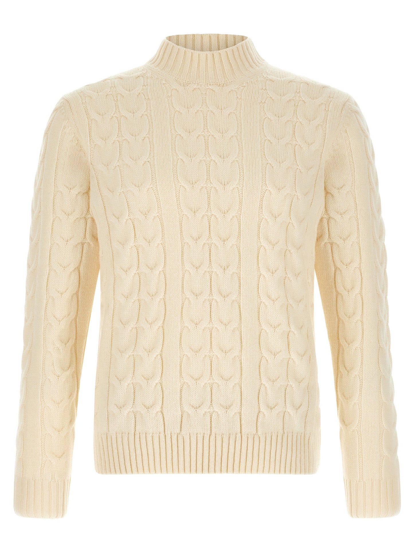 Zanone Braided Turtleneck Sweater
