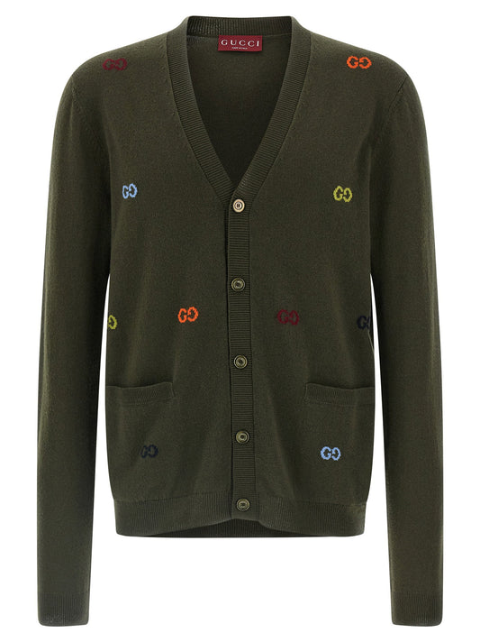 Gucci Gg Intarsia Cardigan
