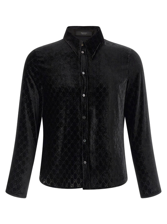 Gucci Gg Velvet Shirt