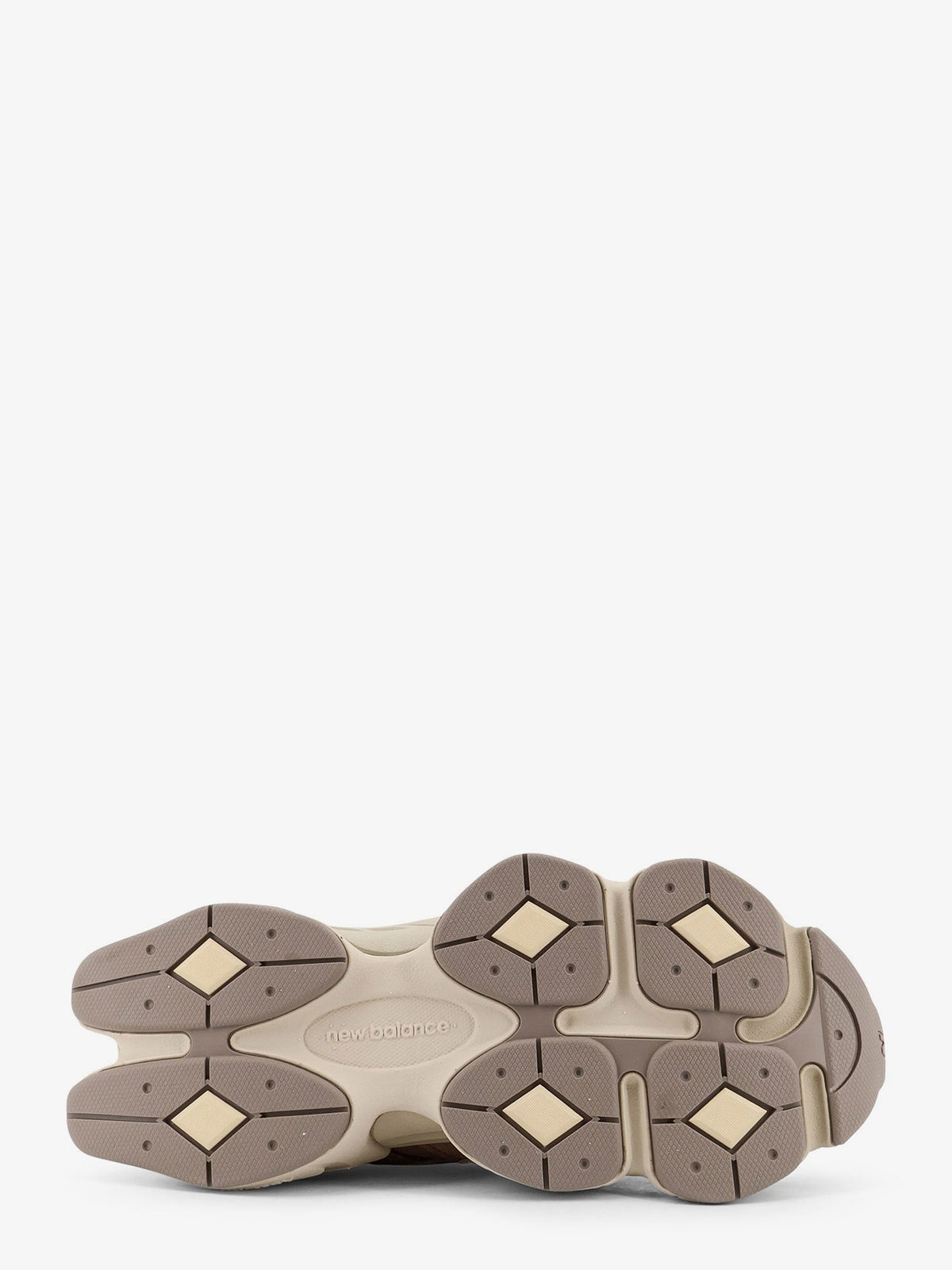 9060 mesh and suede low-top sneakers