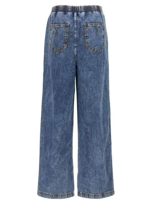 Mo5Ch1No Jeans Mo5Ch1No Jeans Embroidery Jeans