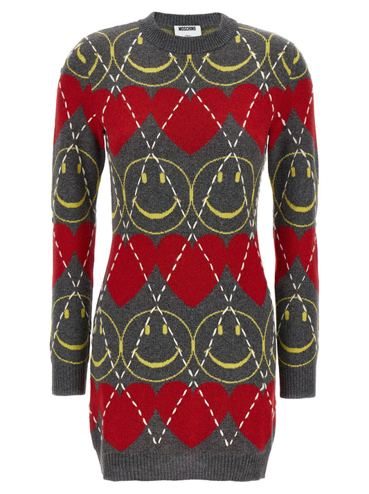 فستان صوف Moschino Smiley®
