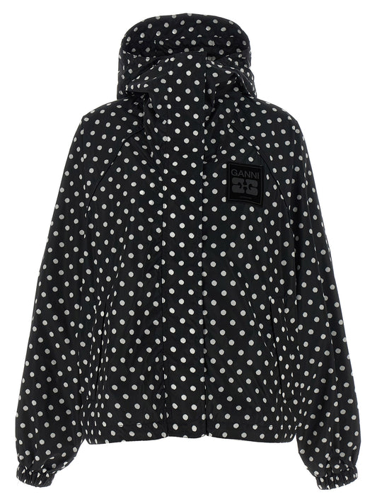 Ganni Ganni Polka Dot Anorak