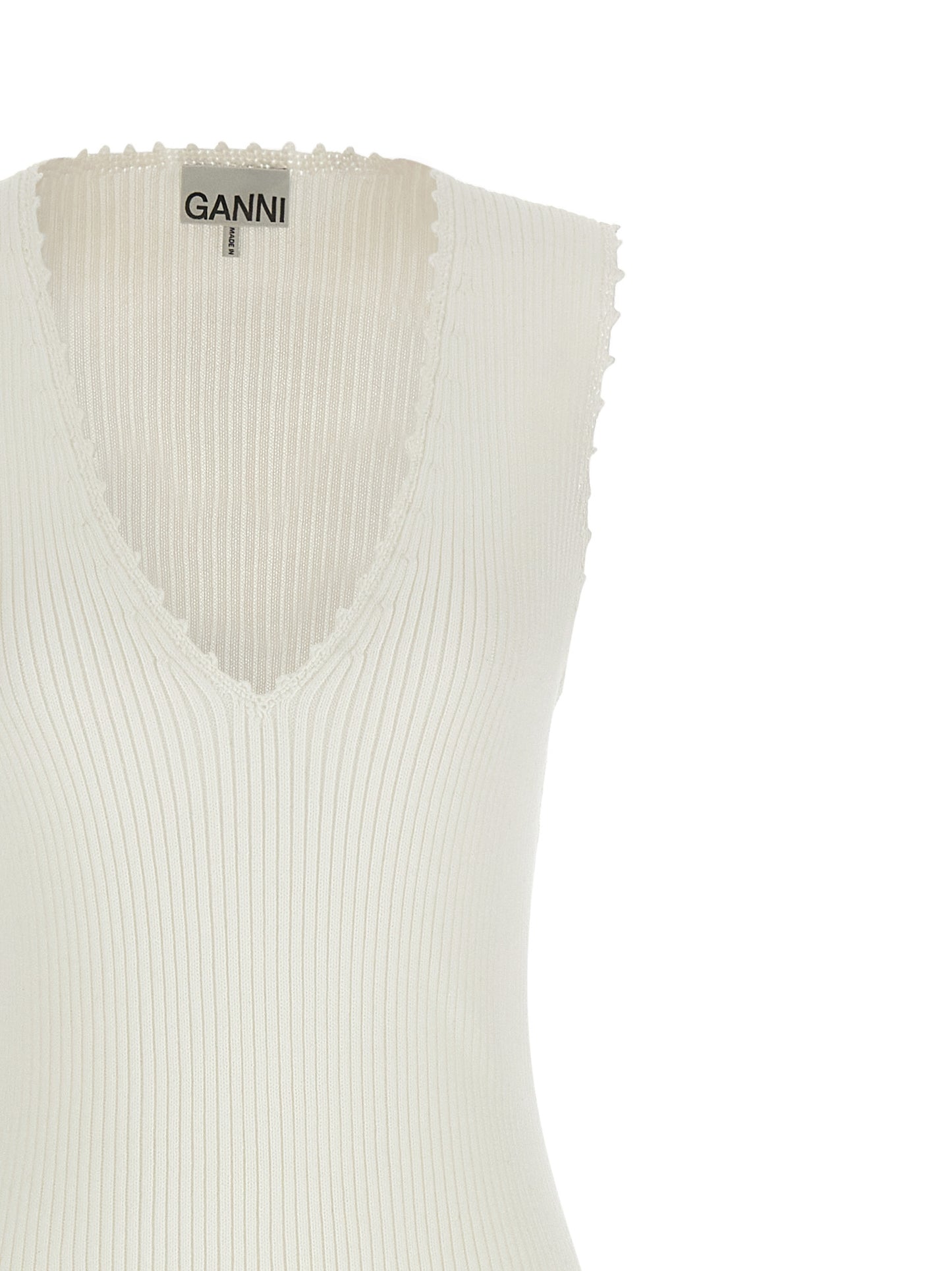 Ganni Ganni Cotton Crochet Dress