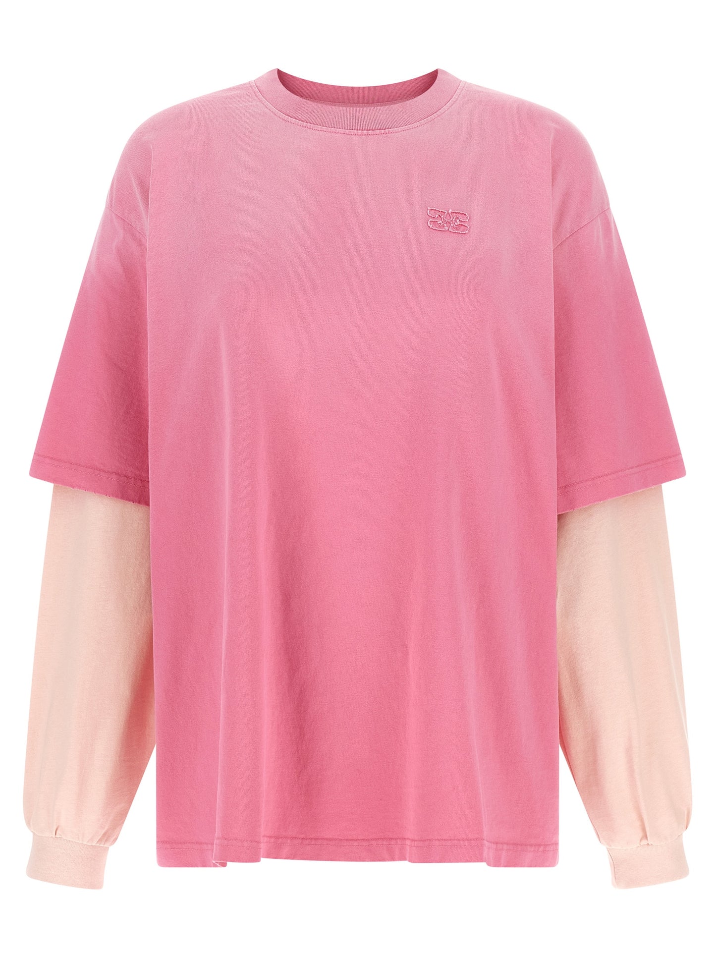 Ganni Ganni Double Layer Sleeve T-shirt