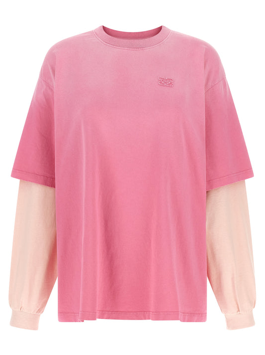 Ganni Ganni Double Layer Sleeve T-shirt