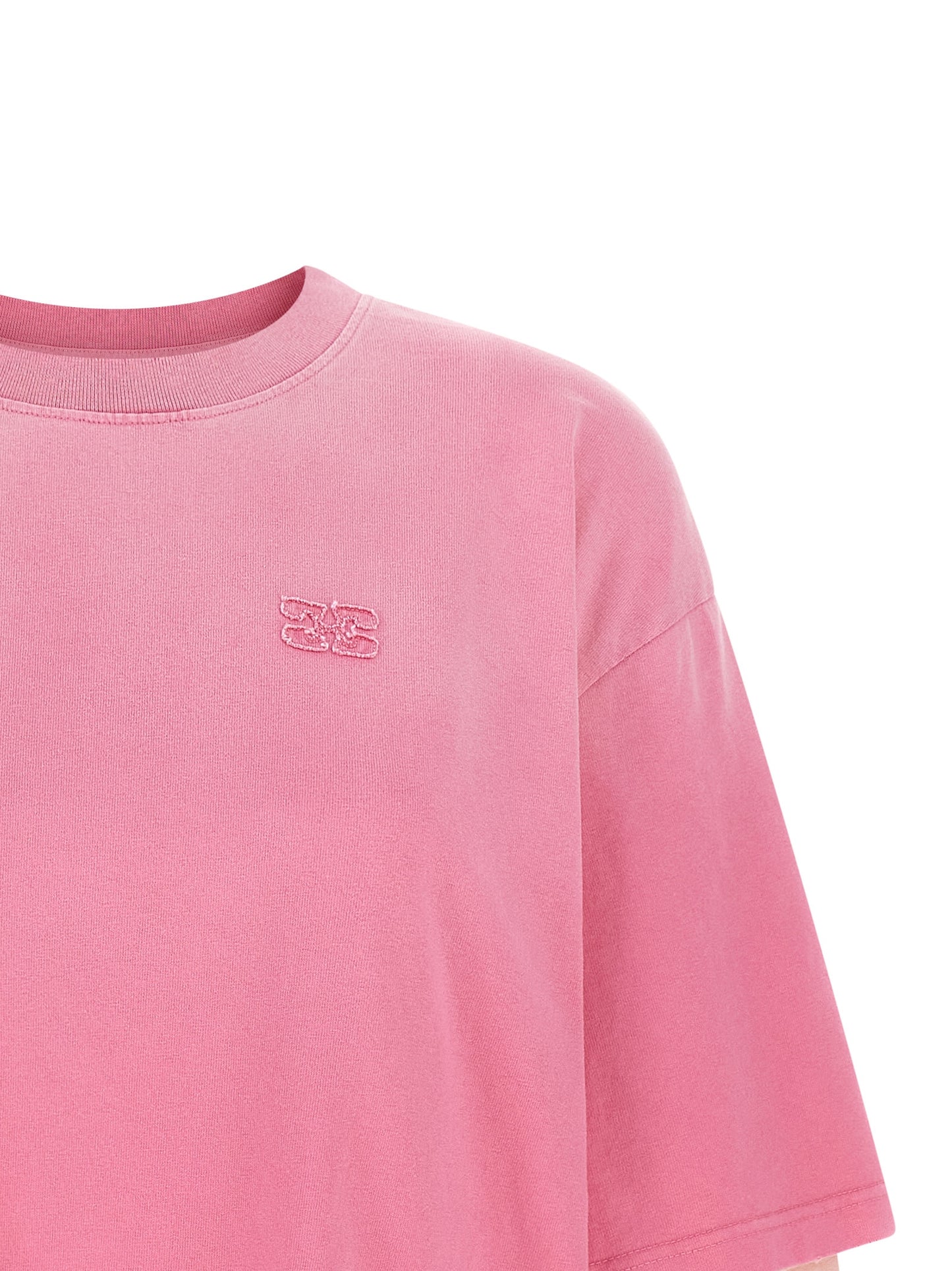 Ganni Ganni Double Layer Sleeve T-shirt