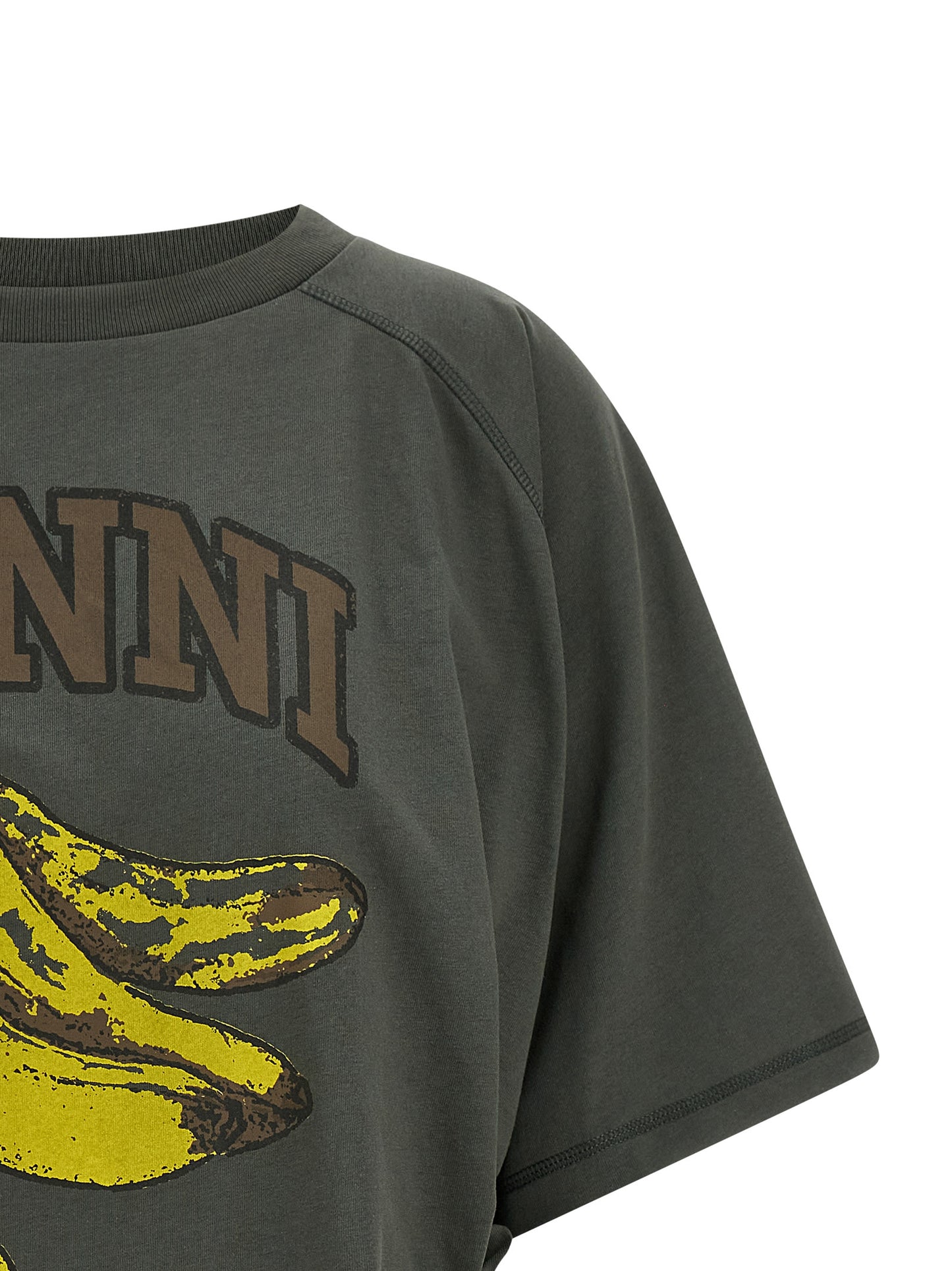 Ganni Ganni Grey Banana T-shirt
