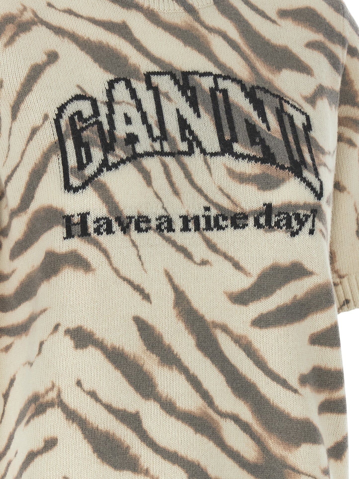 Ganni Ganni Logo Intarsia Sweater