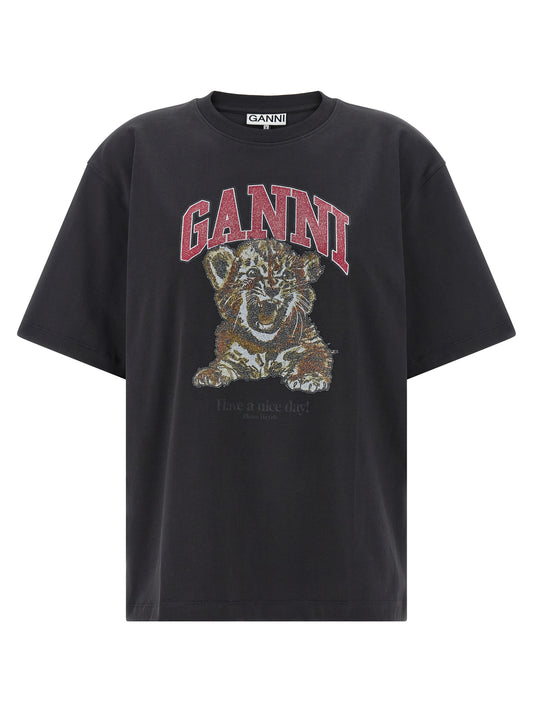 Ganni Ganni Tiger T-shirt