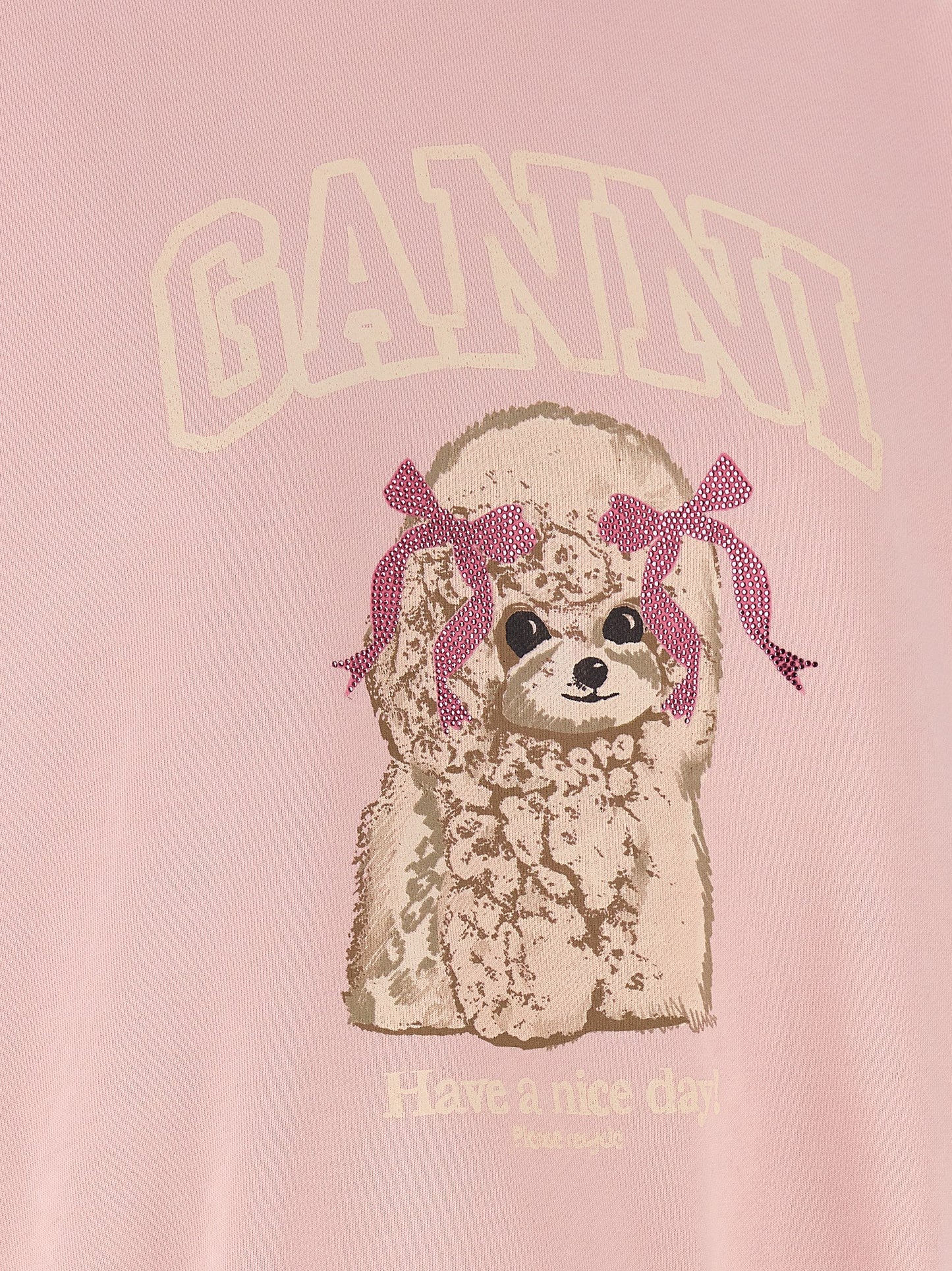 Ganni Ganni Front Print Sweatshirt