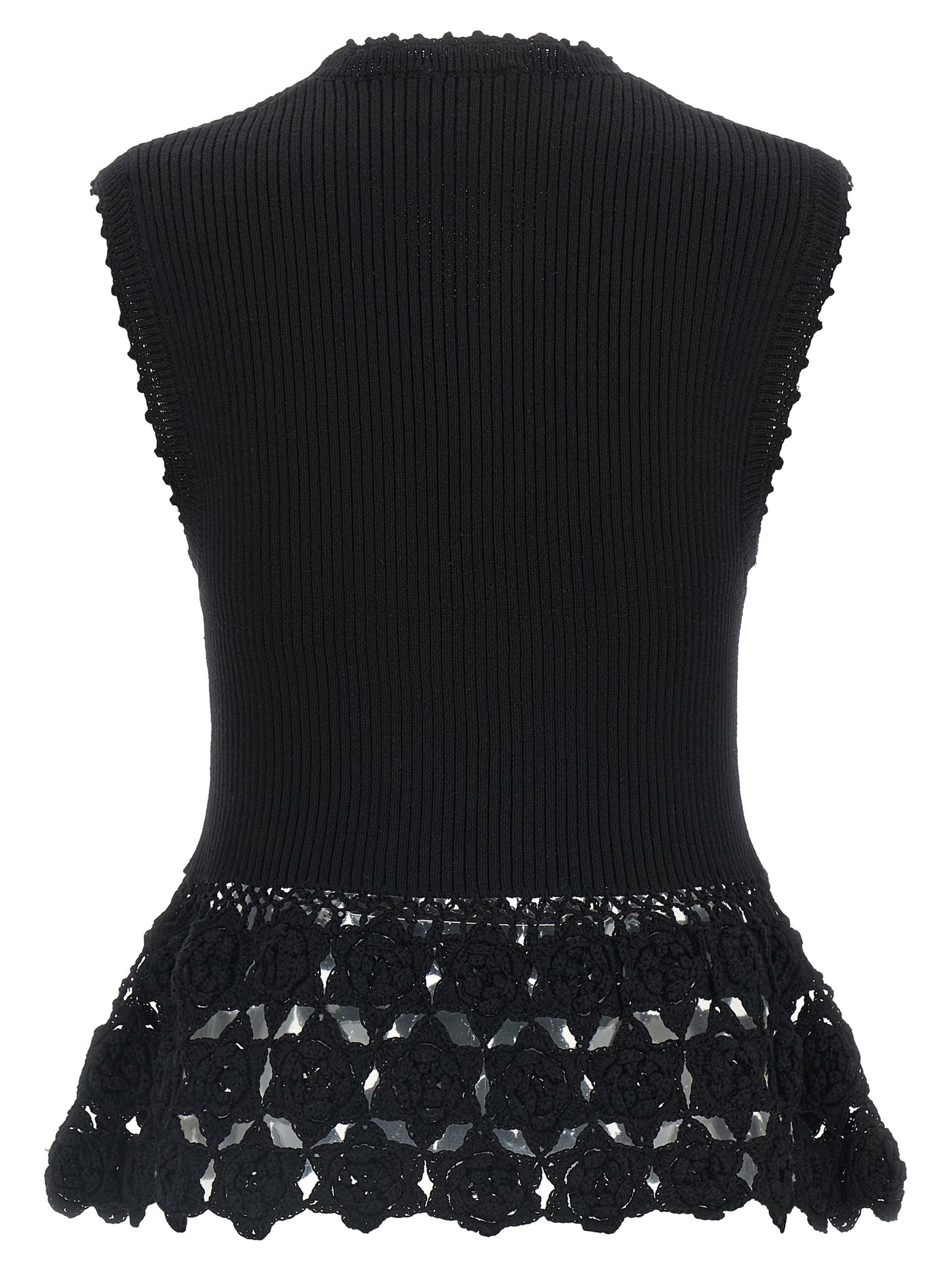 Ganni Ganni Cotton Crochet Vest