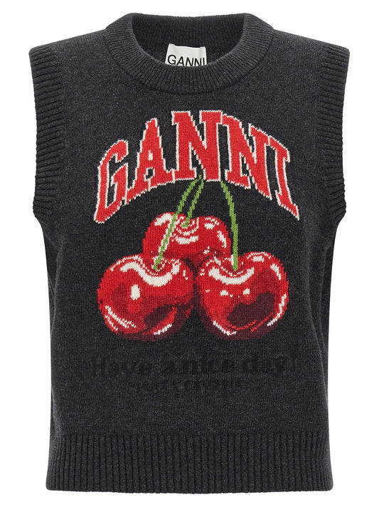 Ganni Ganni Cherry Vest
