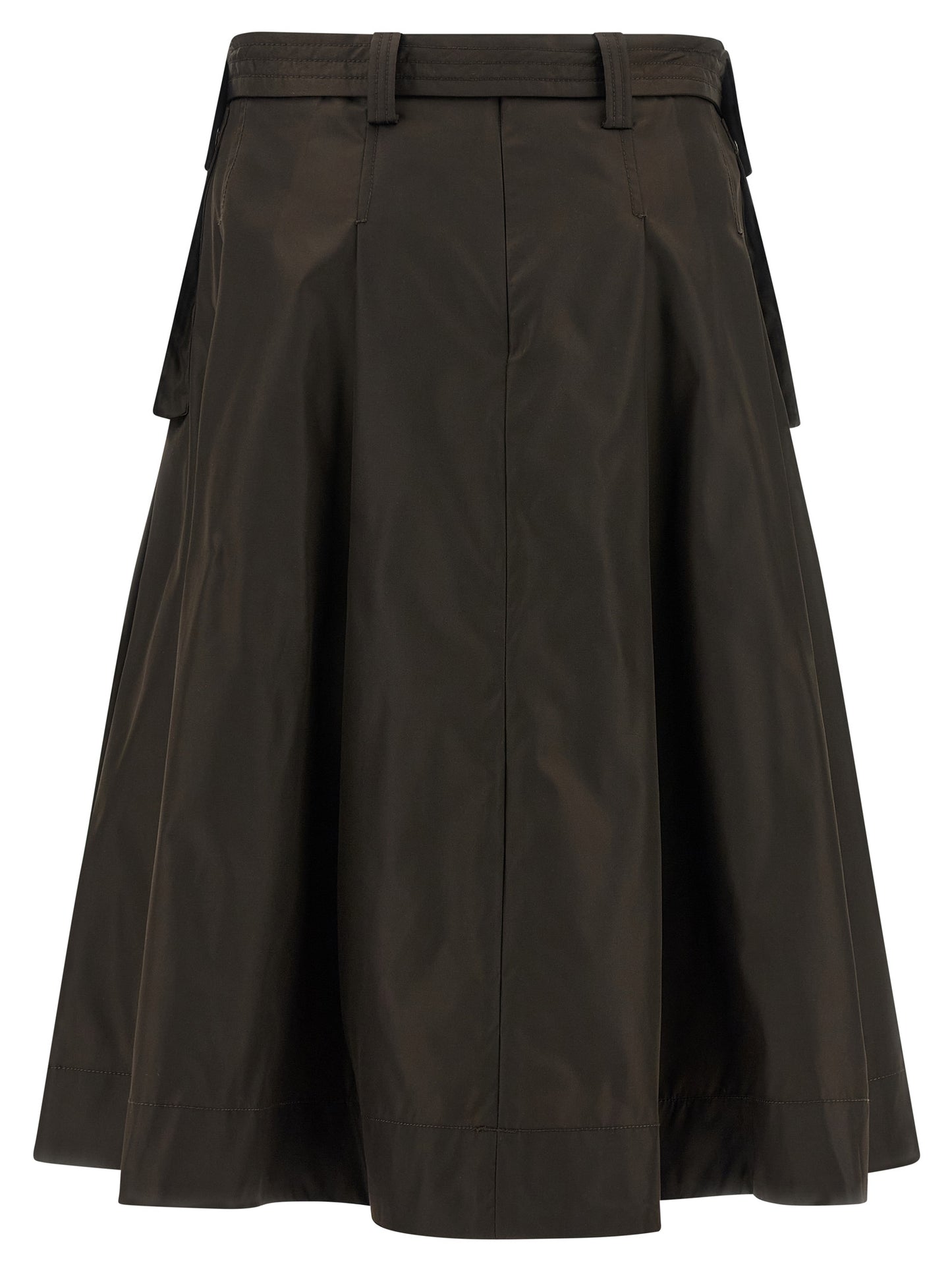 Ganni Ganni Duchesse Nylon Pleated Skirt