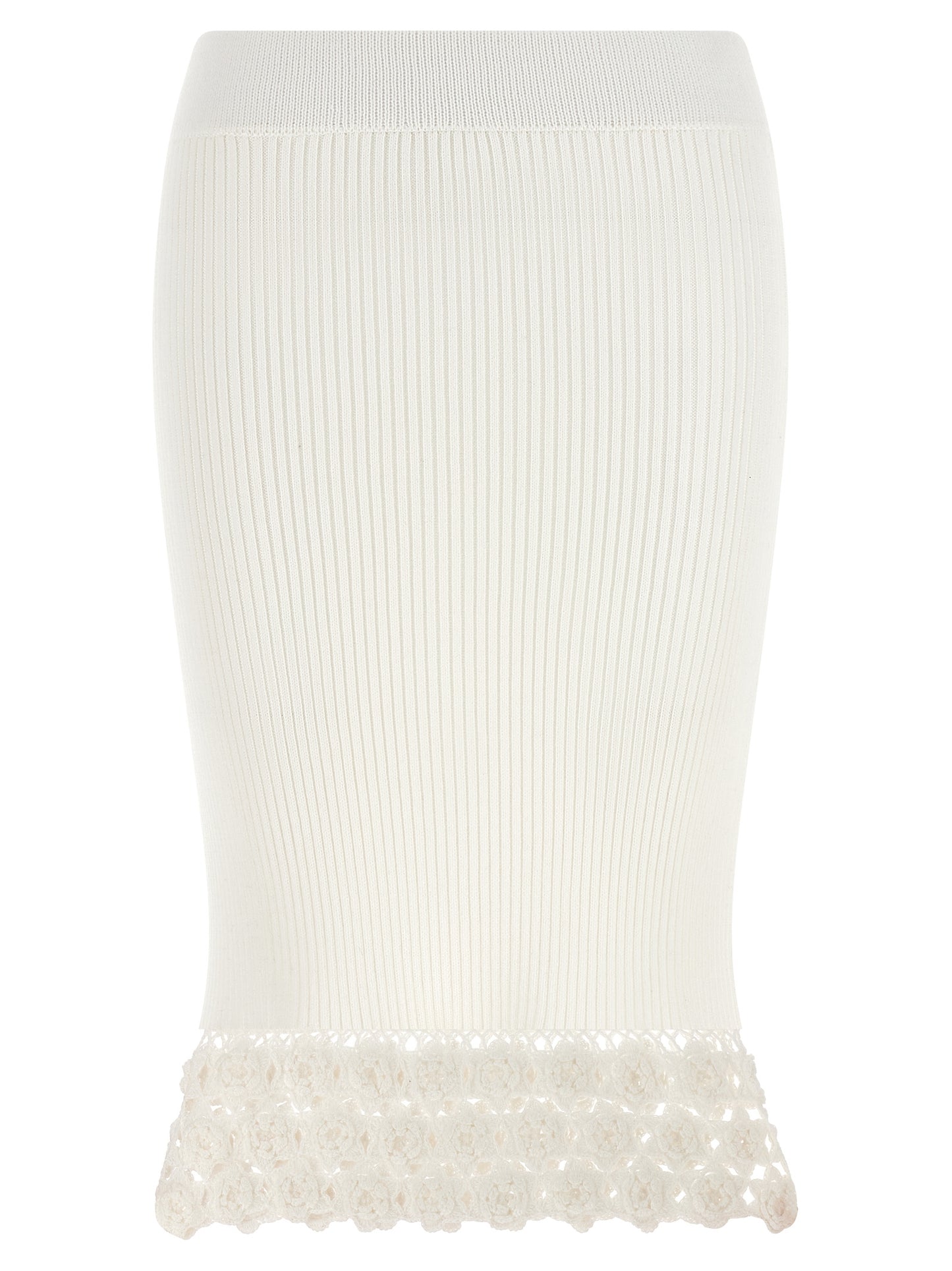 Ganni Ganni Cotton Crochet Skirt