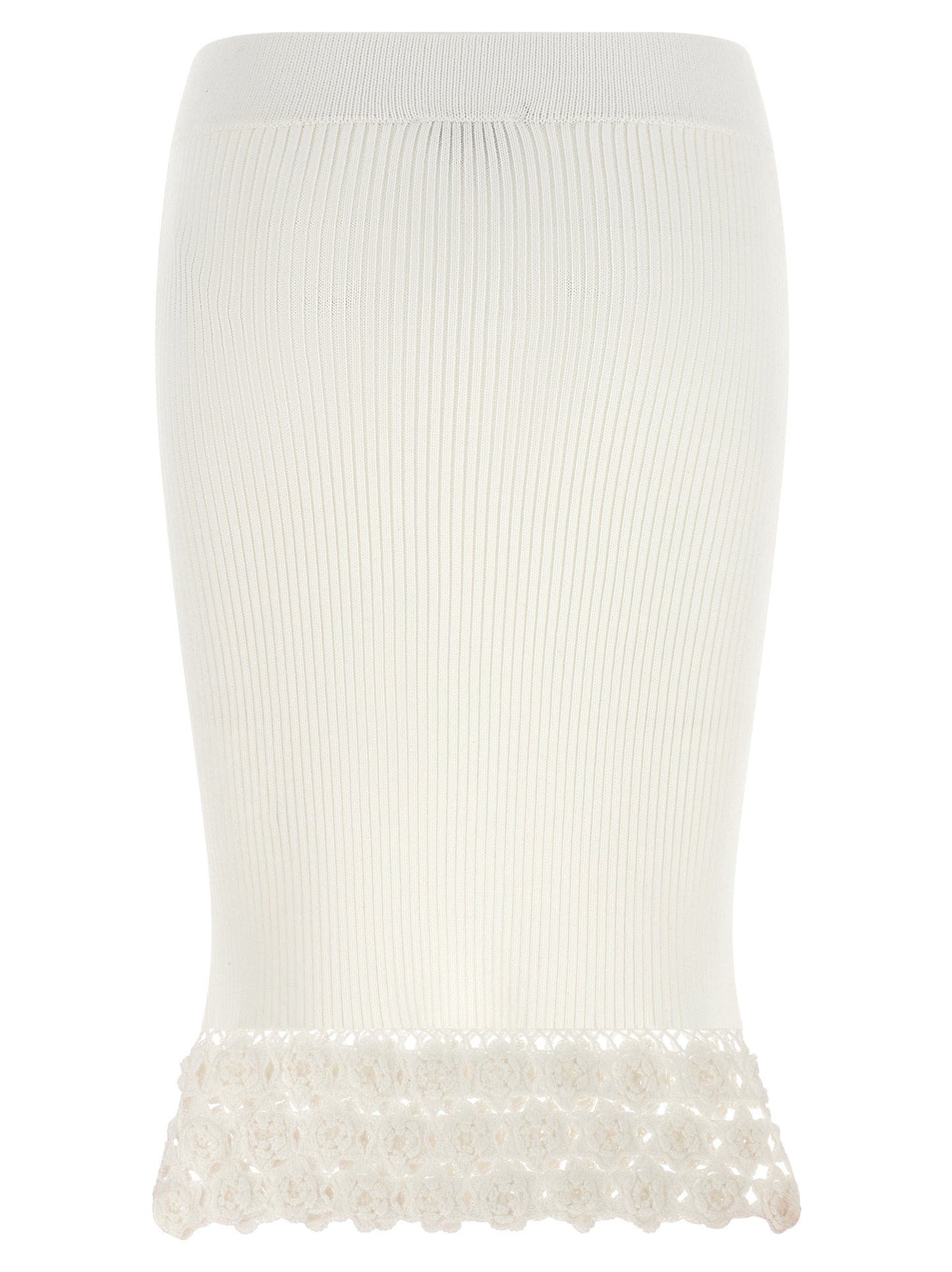 Ganni Ganni Cotton Crochet Skirt