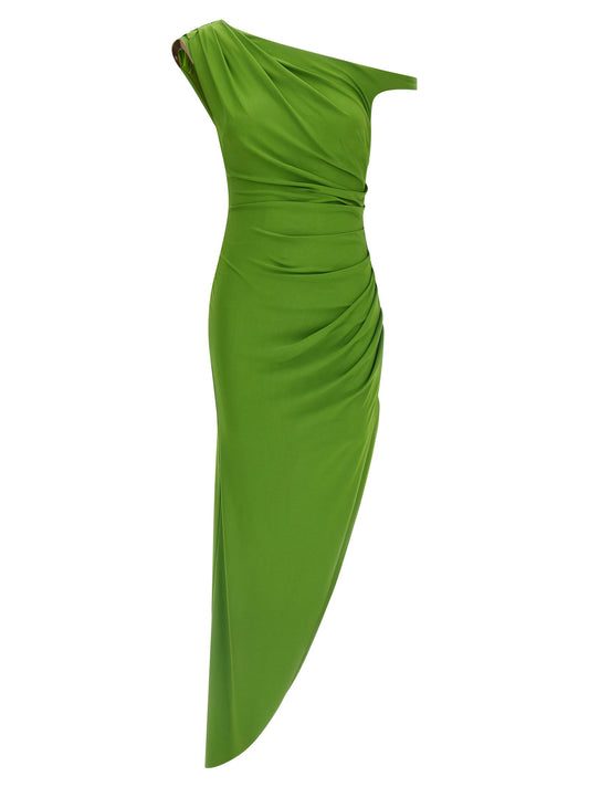 Elisabetta Franchi Jewel Shoulder Dress