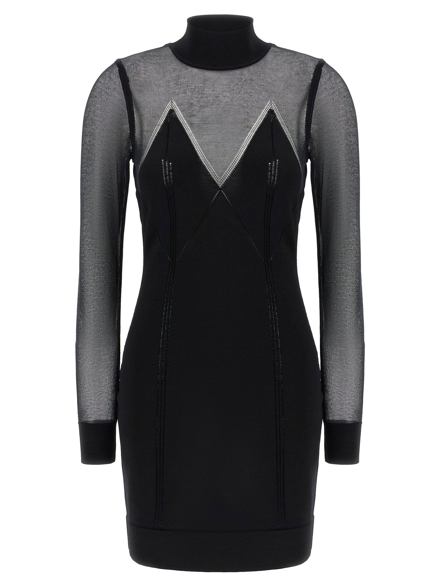 Elisabetta Franchi Dress With Transparencies