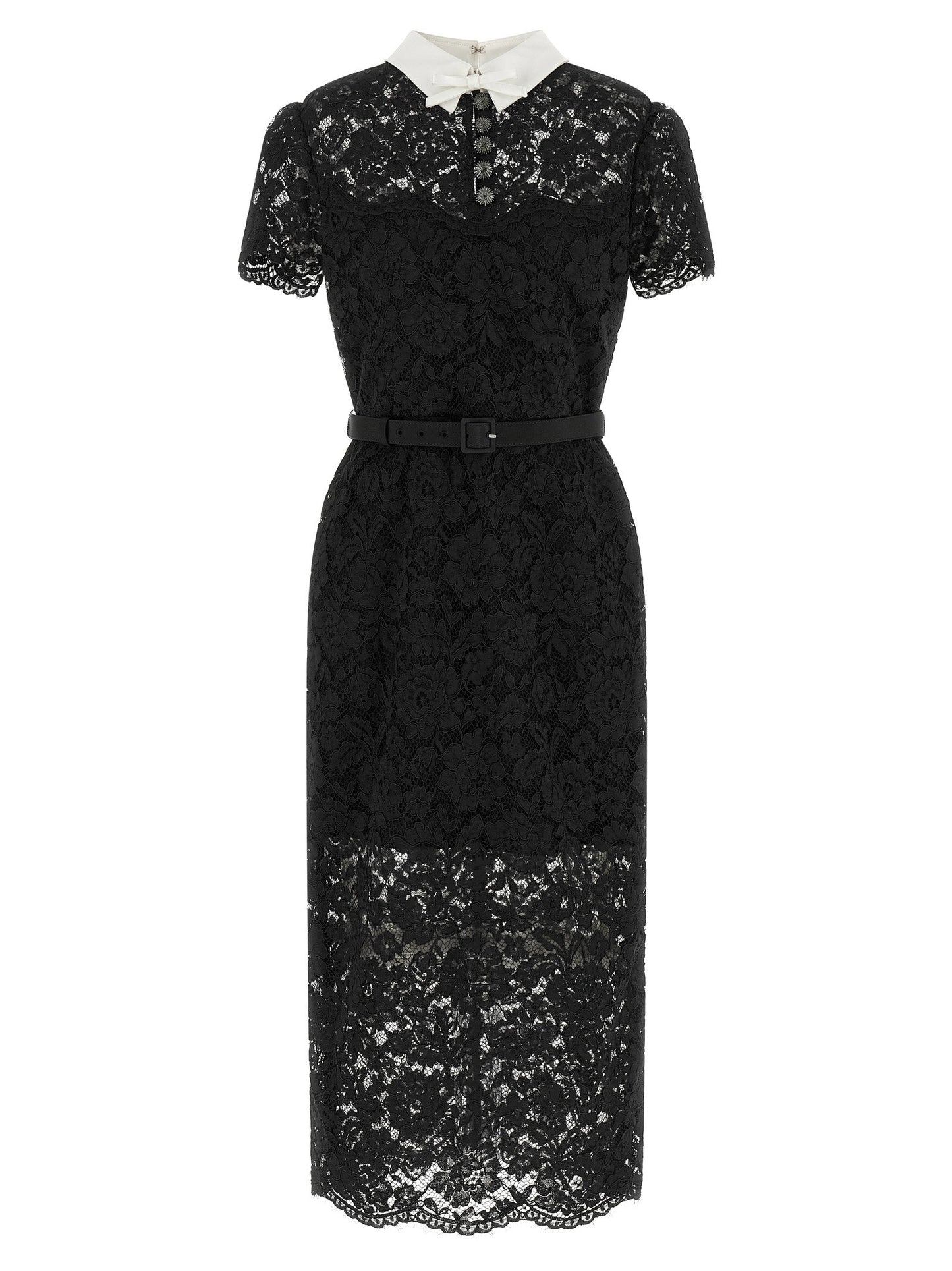 Self-Portrait Lace Dress With Collar