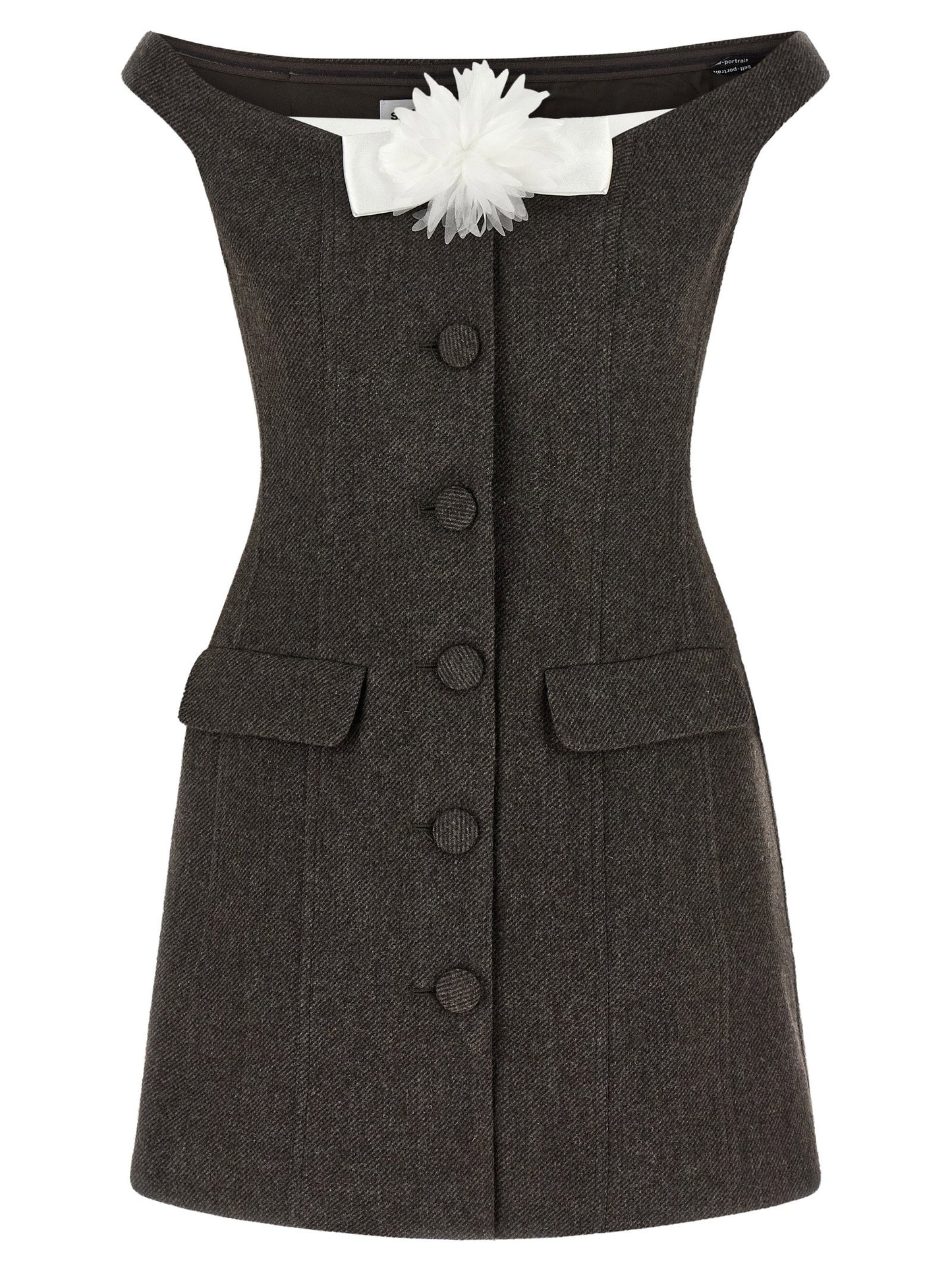 Self-Portrait Bardot Neckline Dress