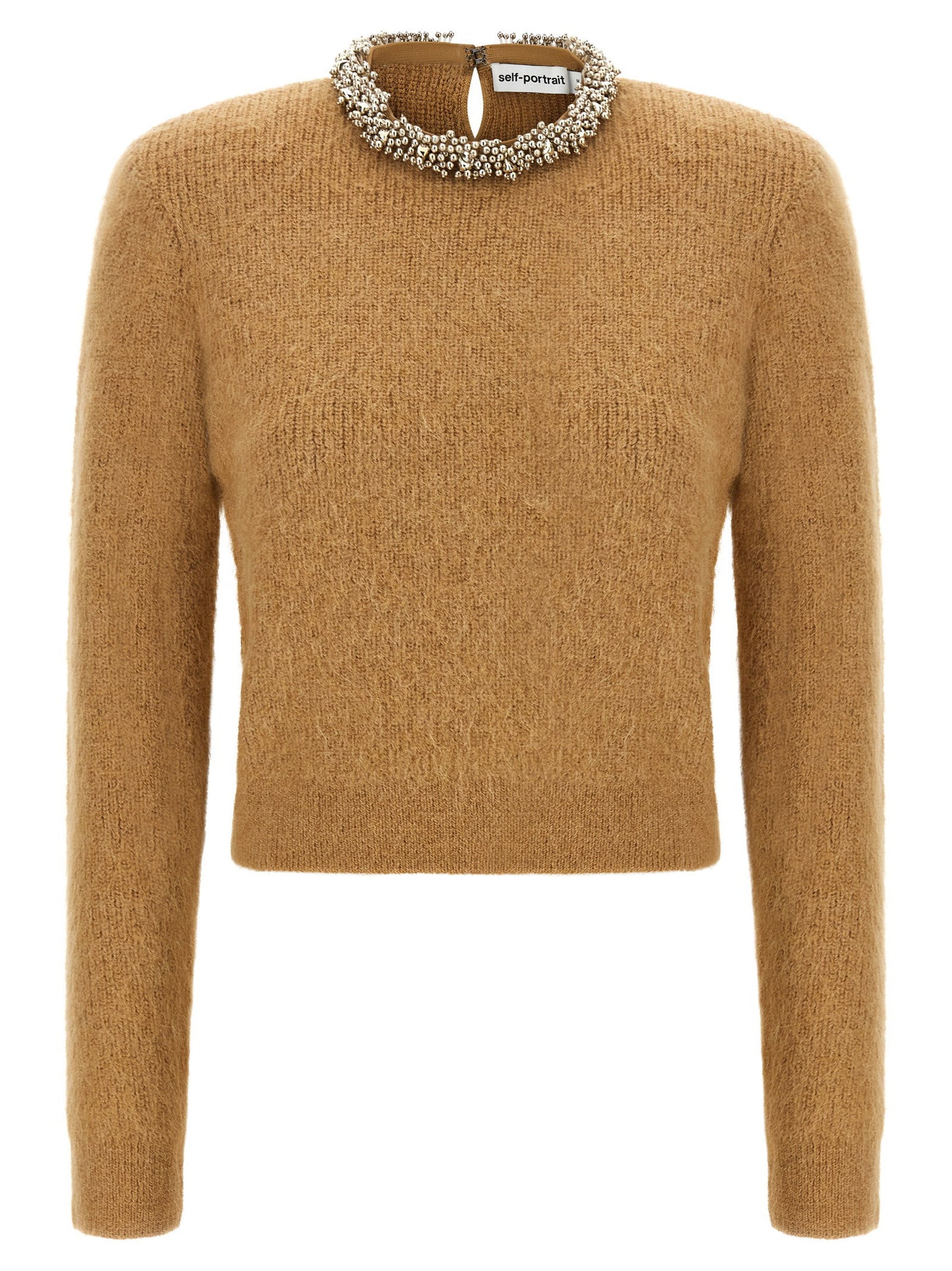 Self-Portrait Sweater With Jewel Embroidery
