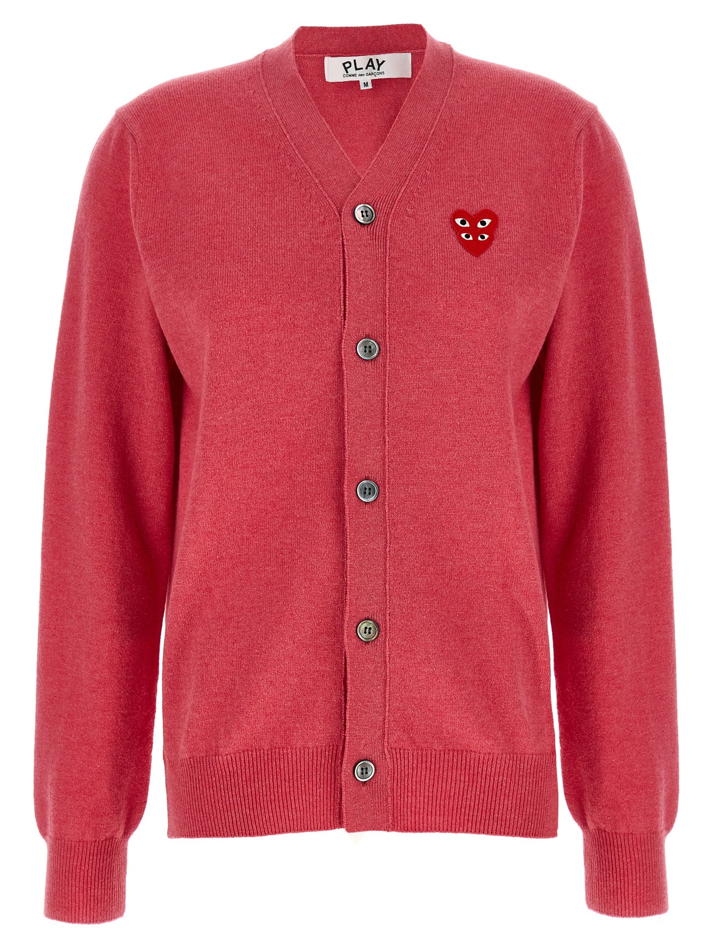 Comme Des Garçons Play Comme Des Garçons Play Double Red Emblem Cardigan
