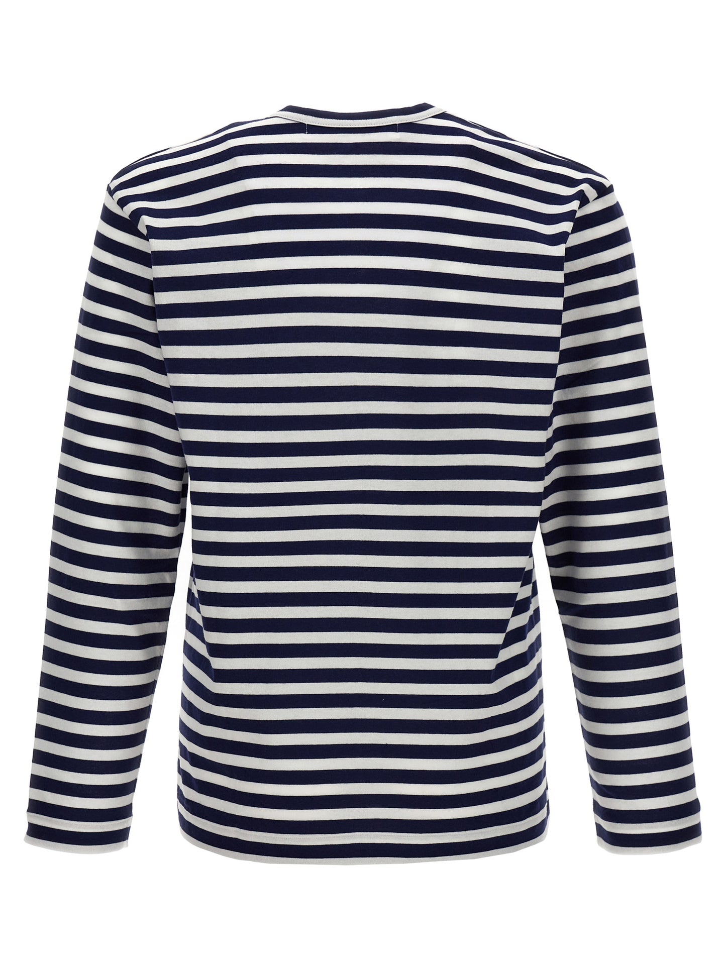 Comme Des Garçons Play Comme Des Garçons Play Logo Patch Stripes T-shirt