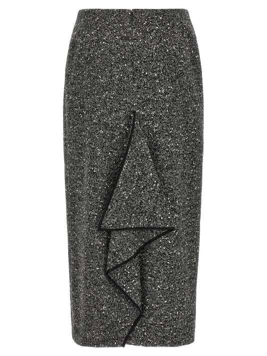 Valentino Garavani Chevron Bouclé Skirt