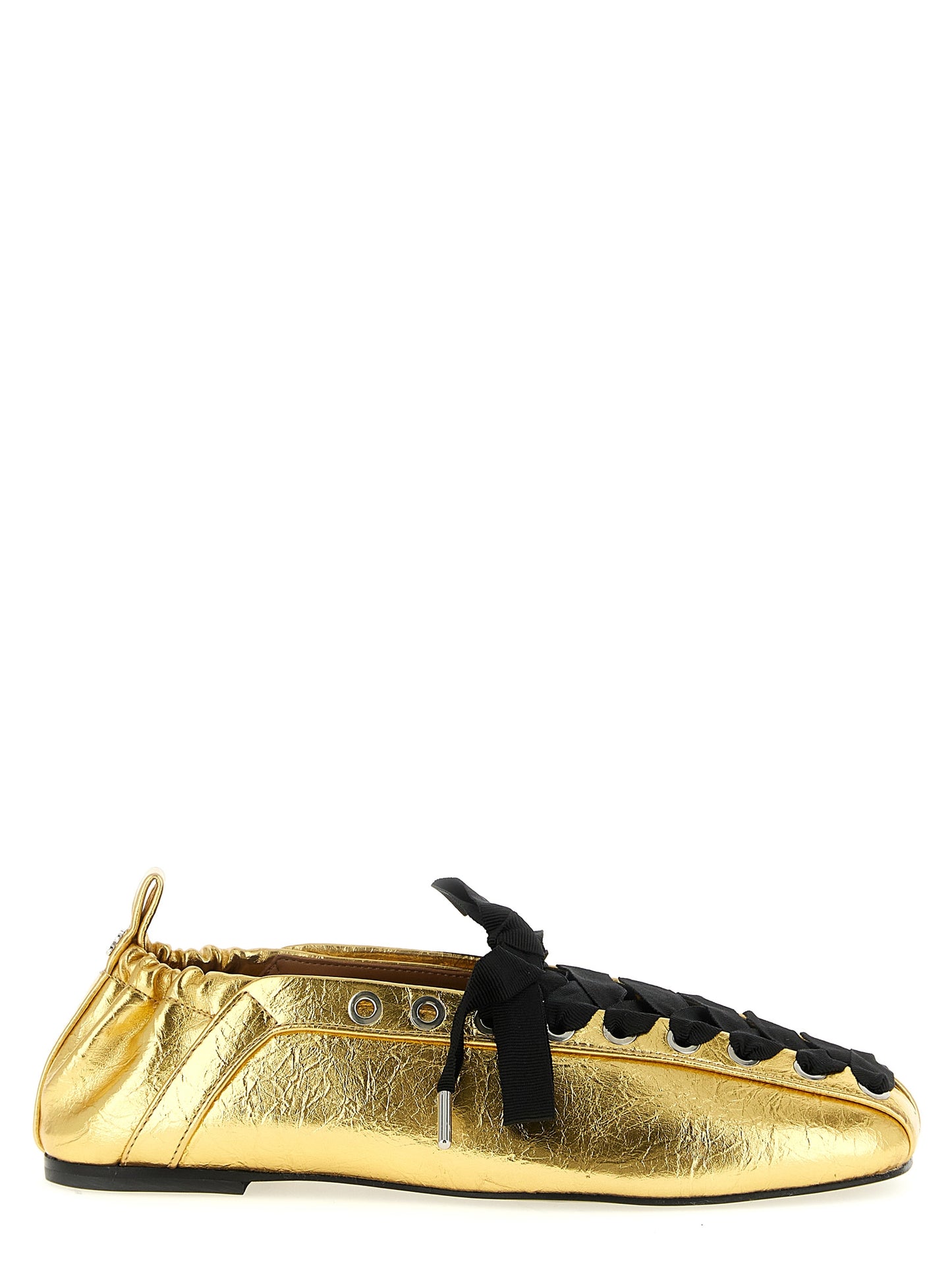 Ganni Ganni Lace-up Ballet Flats