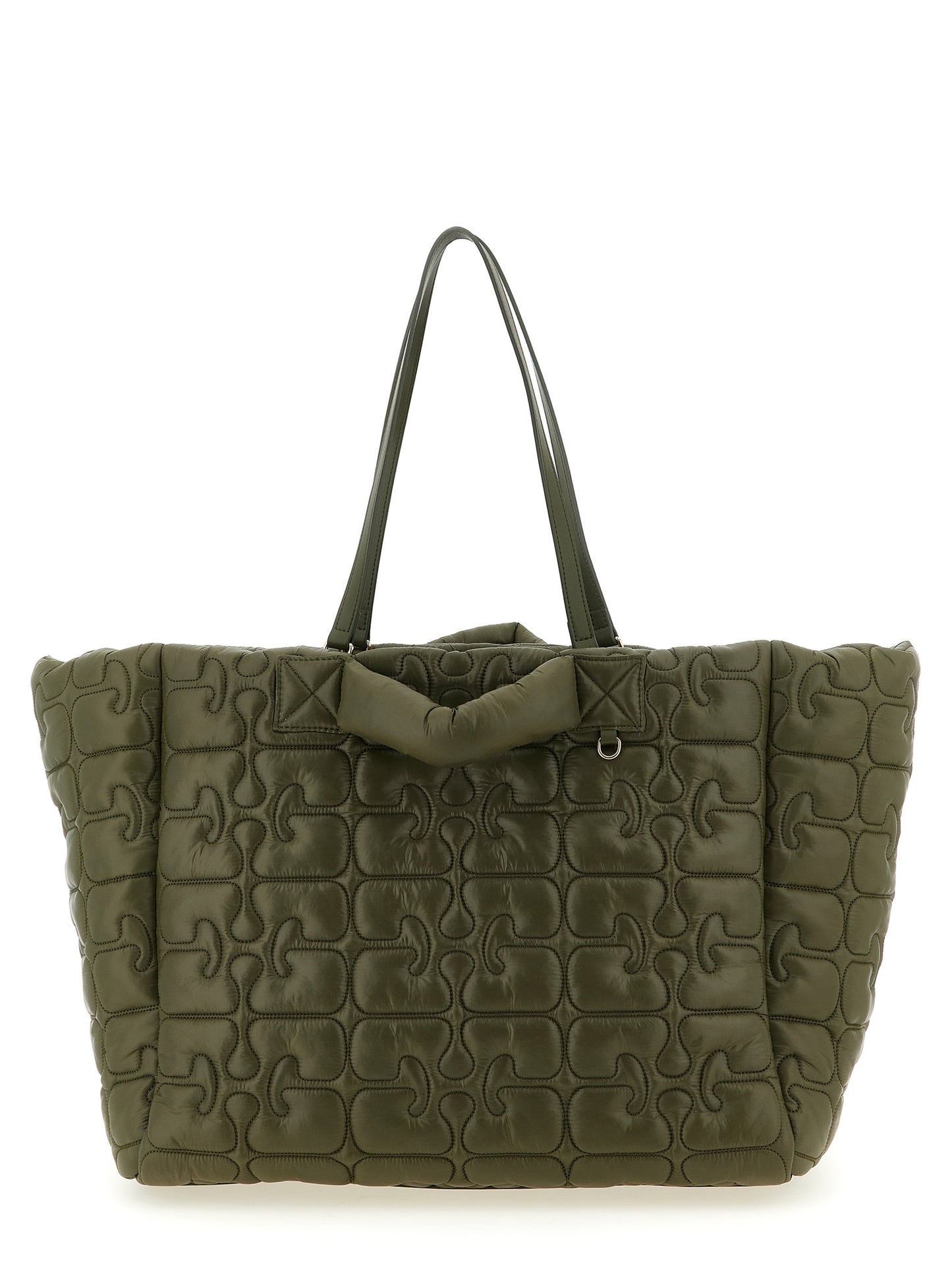 Ganni Ganni Quilted Re-tech Xxl Tote Shopping Bag
