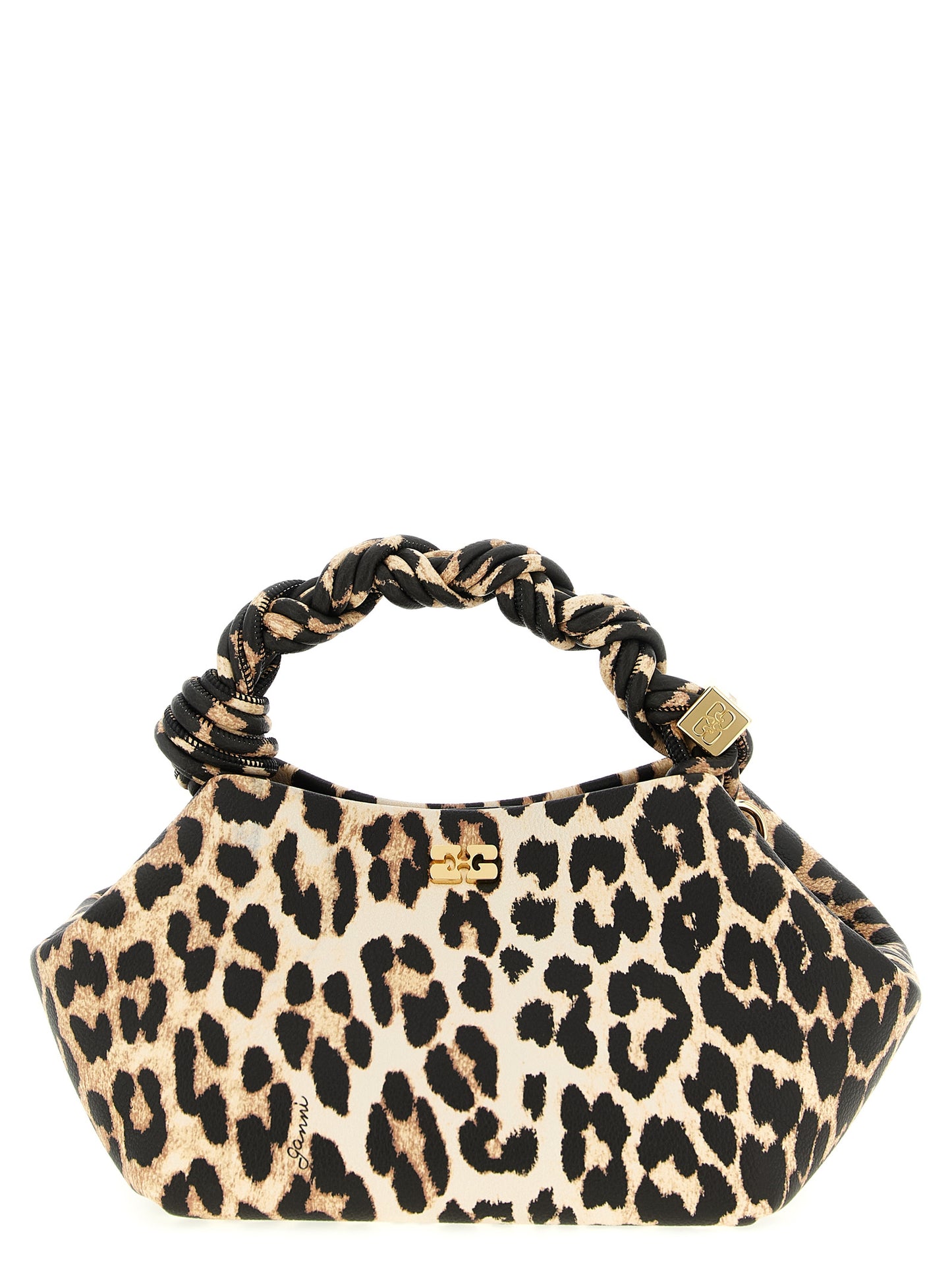 Ganni Ganni Small Bou Bag Leopard Handbag