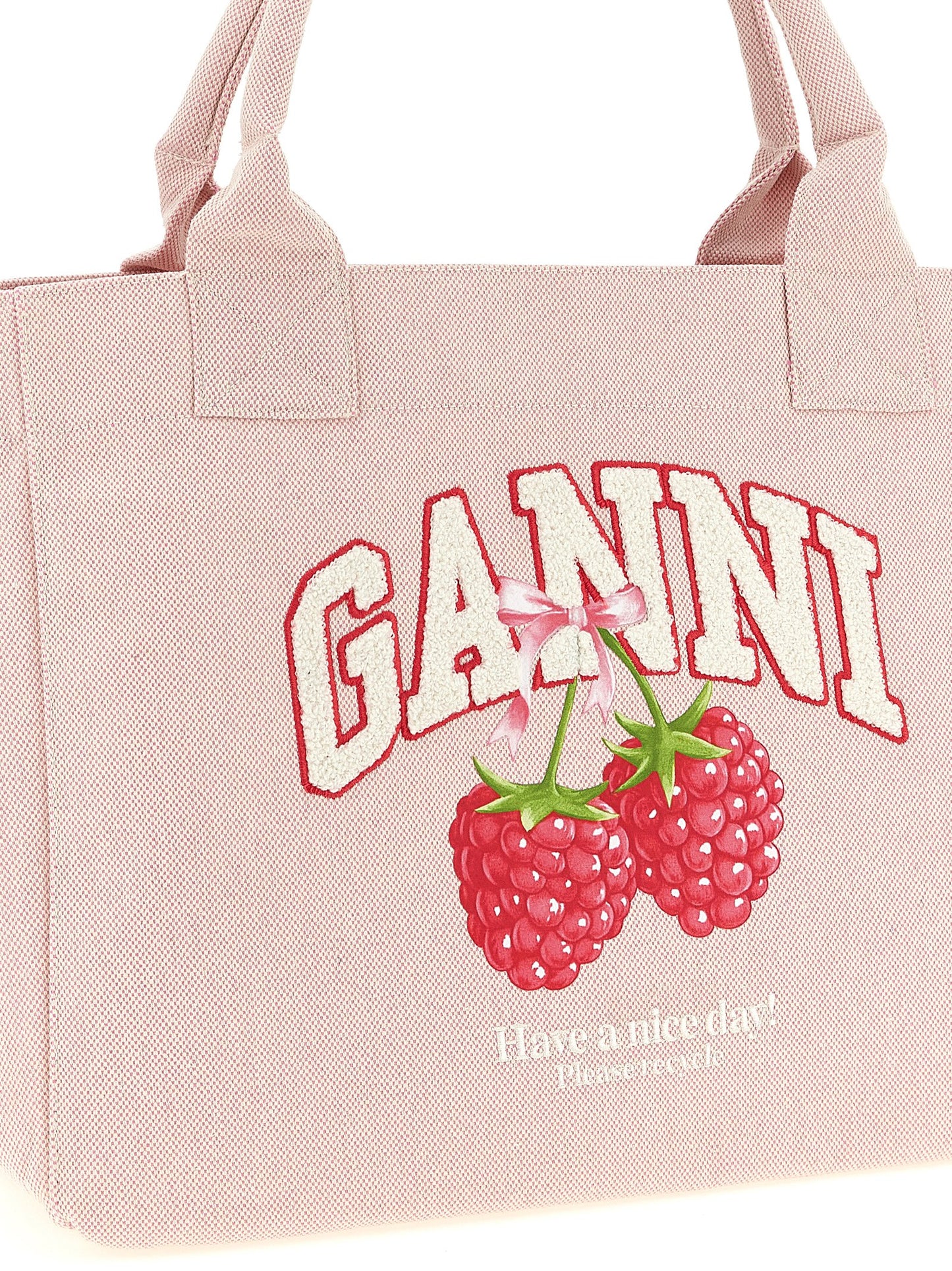 Ganni Ganni Medium Raspberry Shopping Bag