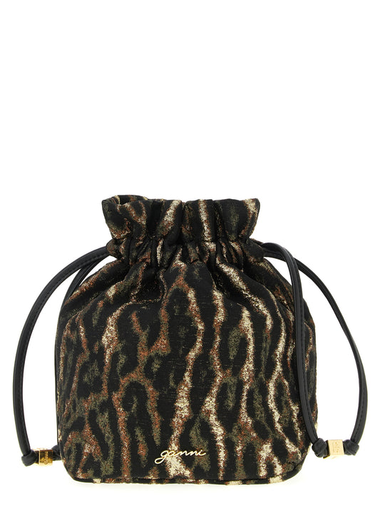 Ganni Ganni Metallic Bou Bucket Pouch