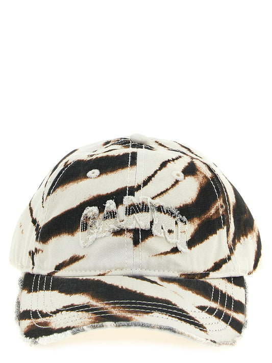 Ganni Ganni Animal Print Cap