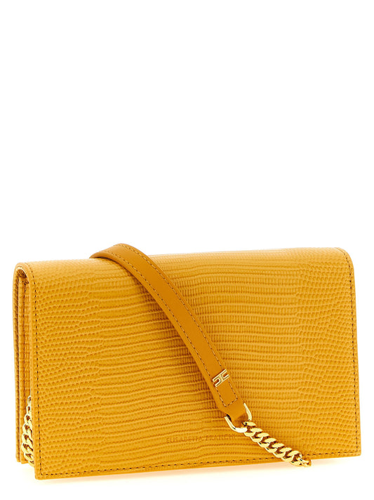 Elisabetta Franchi Lizard Print Crossbody Bag