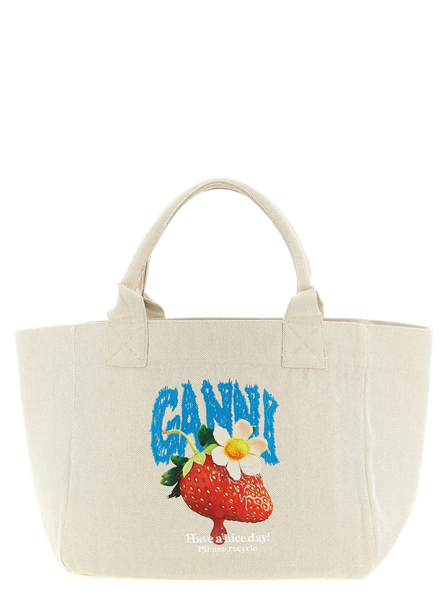 Ganni Ganni Medium Strawberry Shopping Bag