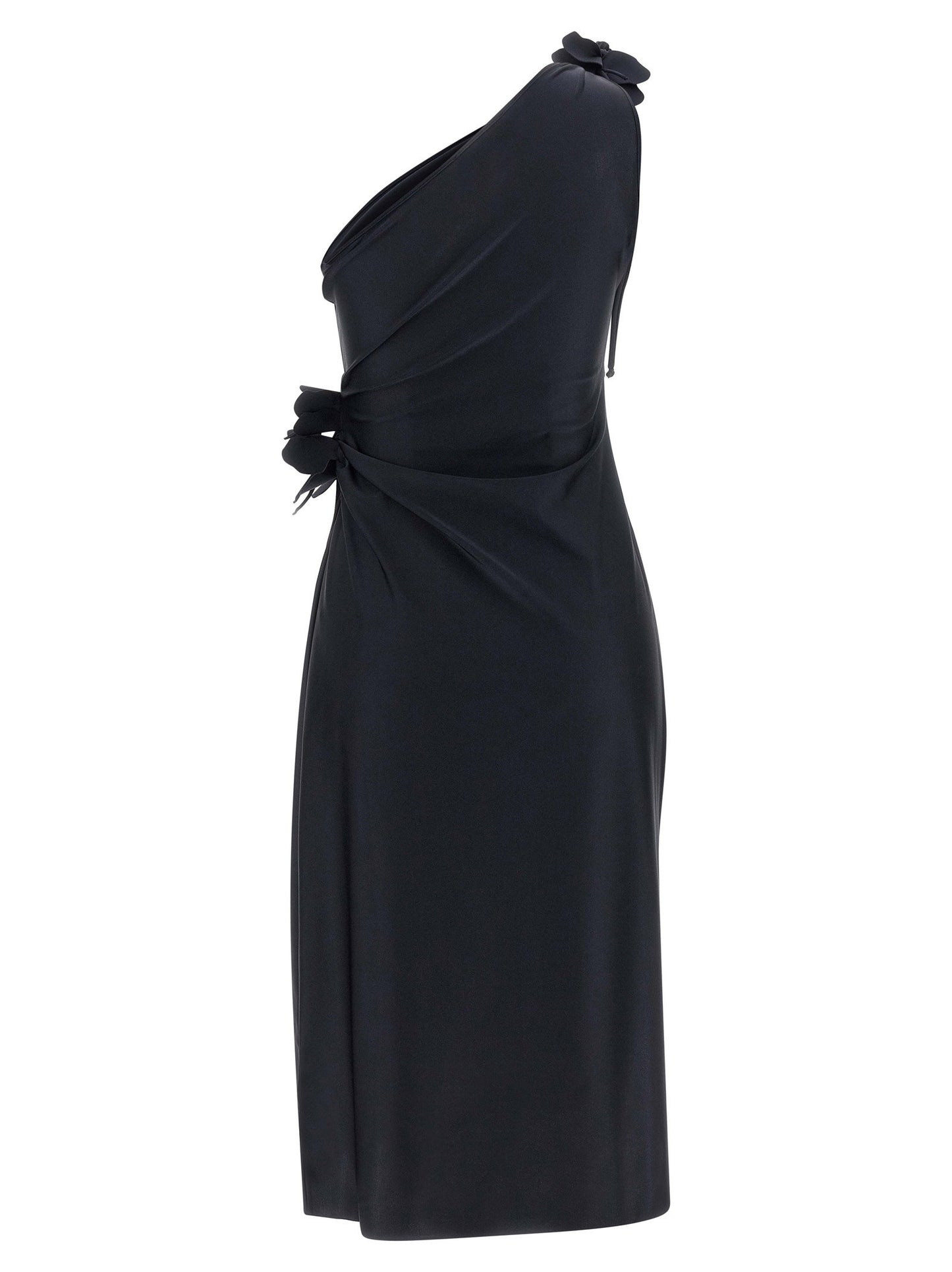 Coperni Asymmetric Mini Flower Dress