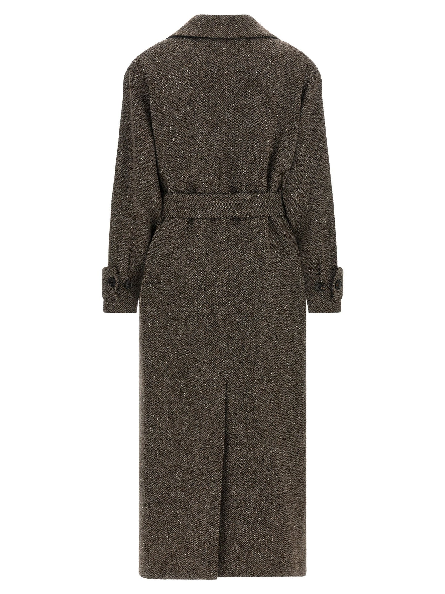 Kiton Chevron Wool Coat