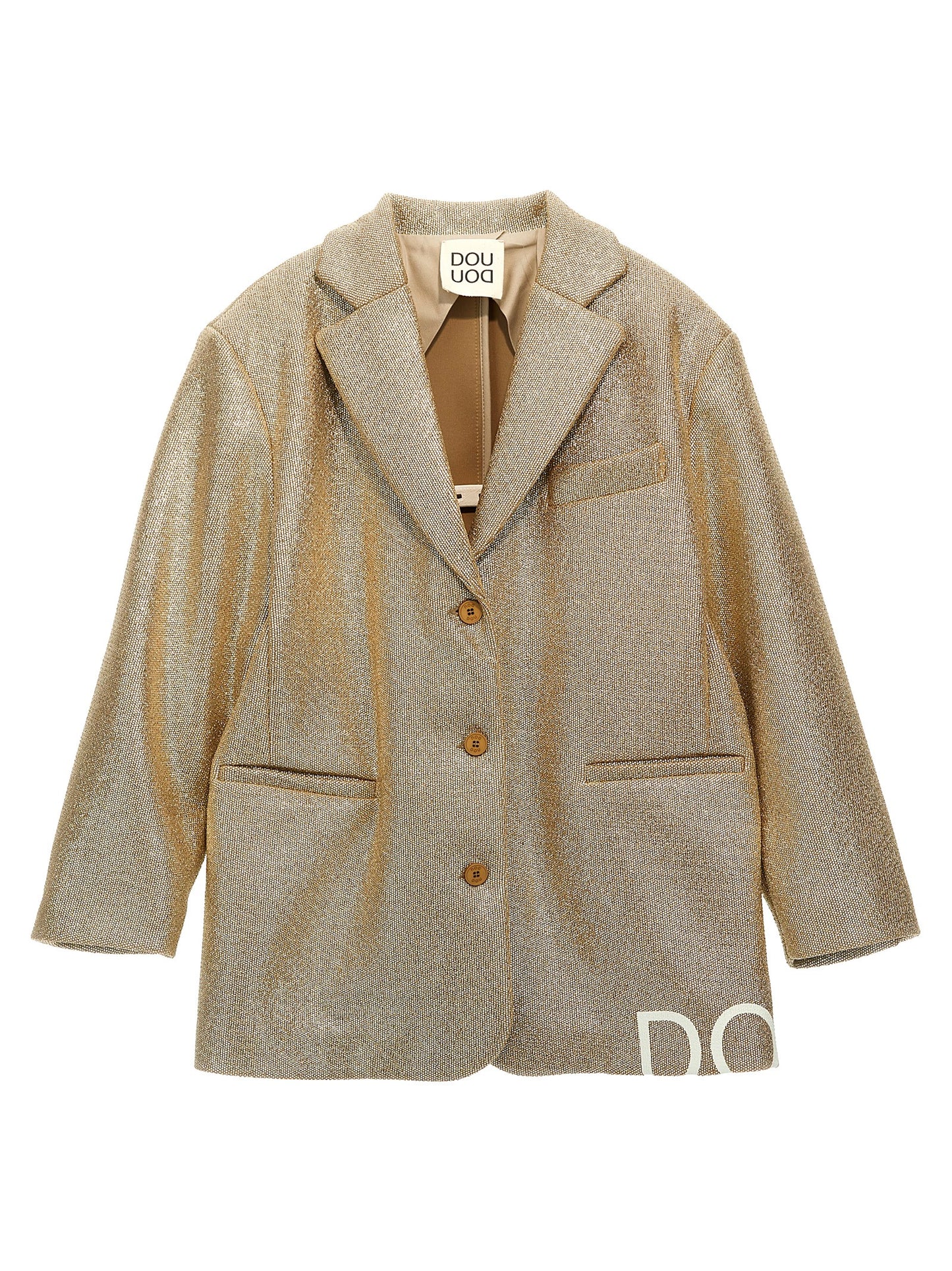 Douuod Douuod Laminated Single-breasted Blazer