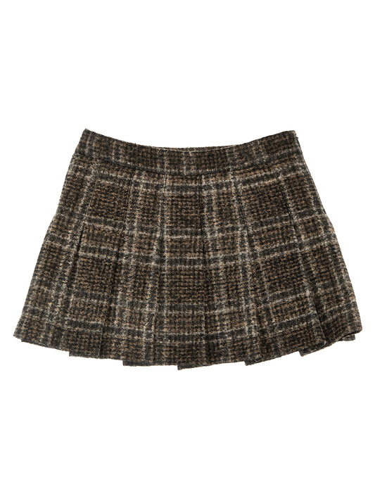 Douuod Douuod Check Pleated Skirt
