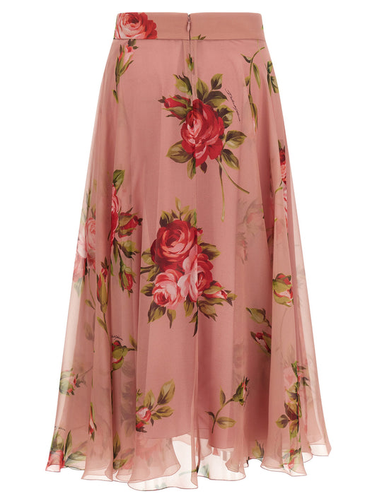 Dolce & Gabbana Bouquet Rose Skirt