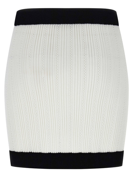 Balmain Two-tone Miniskirt