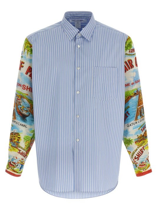Comme Des Garcons Shirt Comme Des Garcons Shirt Patterned Sleeve Shirt