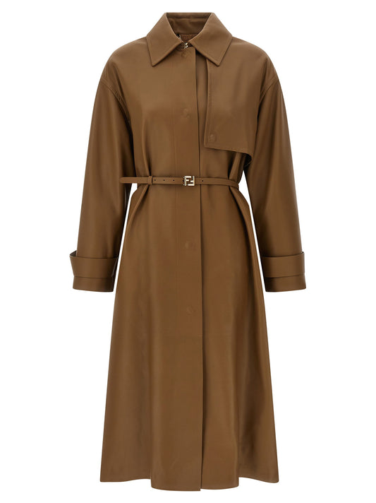 Fendi Nappa Trench Coat