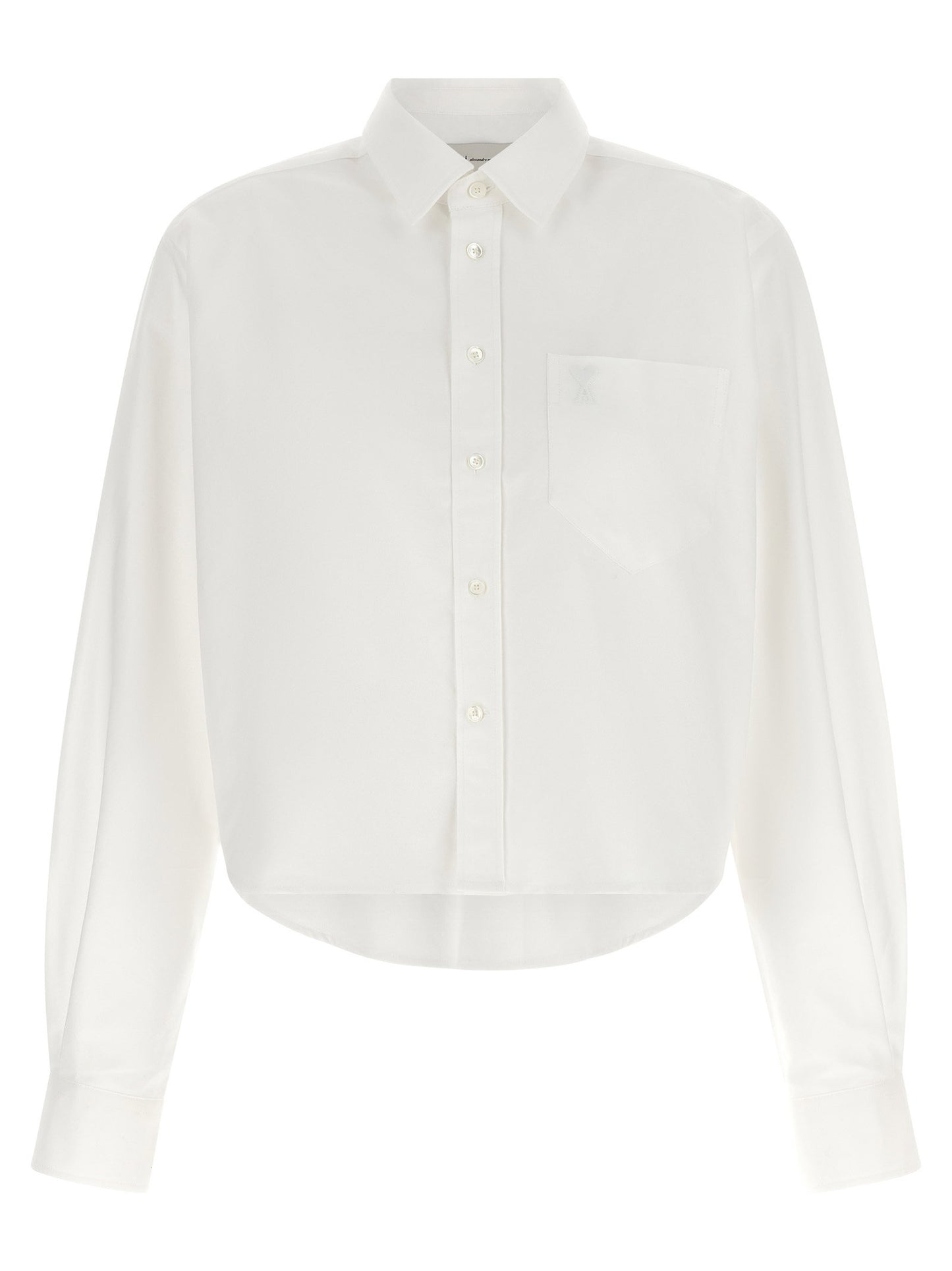 Ami Paris Ami De Coeur Cropped Shirt