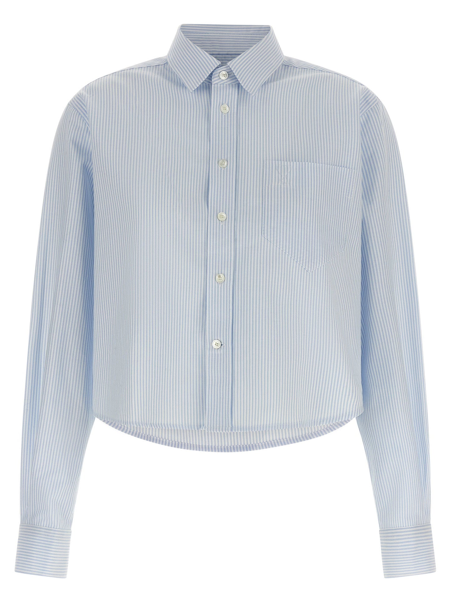 Ami Paris Ami De Coeur Cropped Shirt