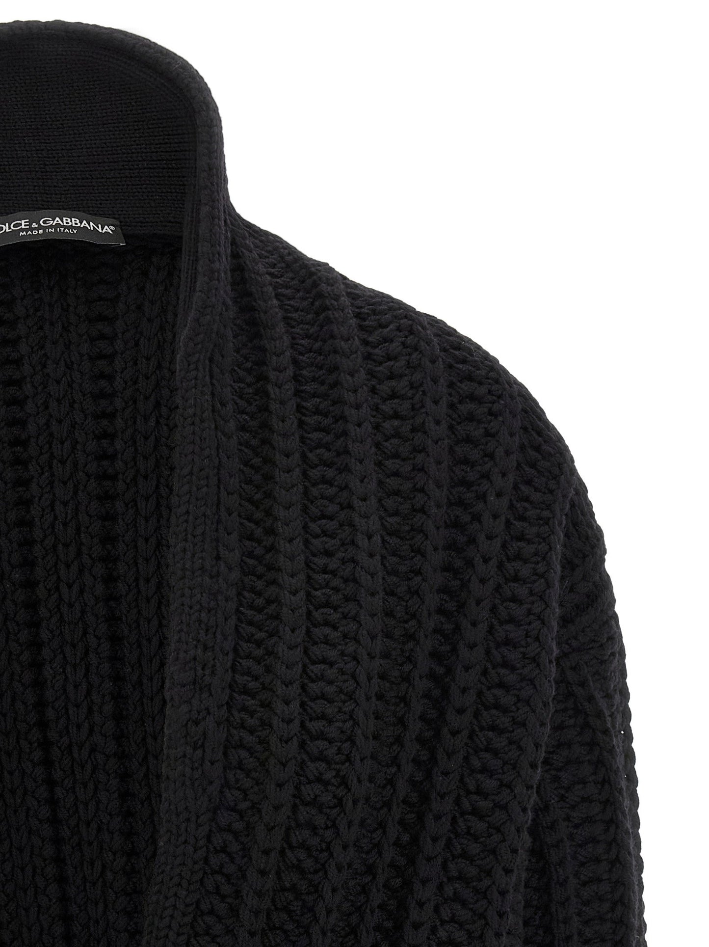 Dolce & Gabbana Coarse Wool Cardigan