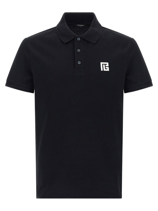 Balmain Embroidery Polo Shirt