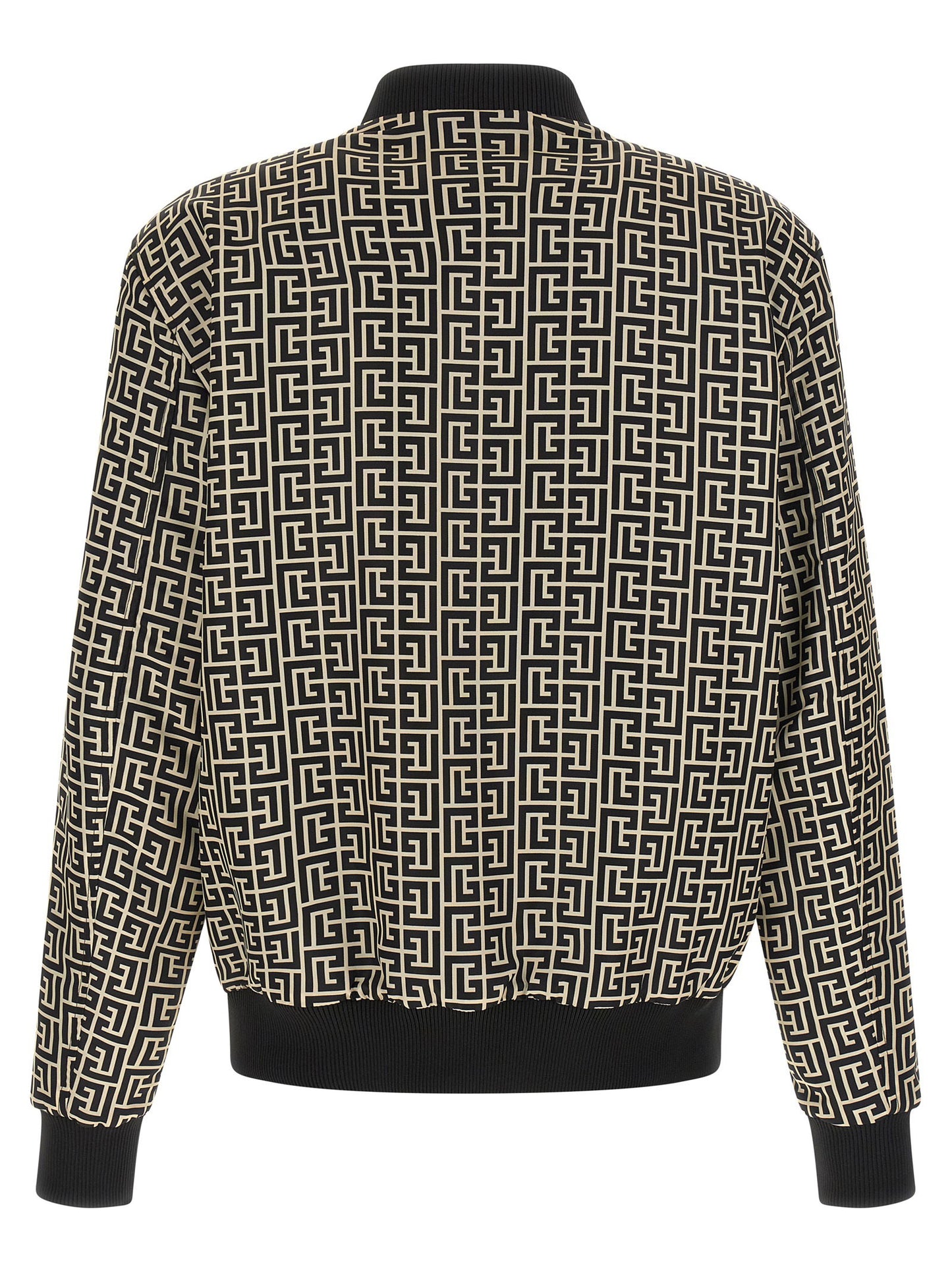 Balmain Monogram Reversible Bomber Jacket